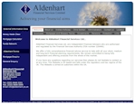 Aldenhart Financial Services - Web Design by EA Design